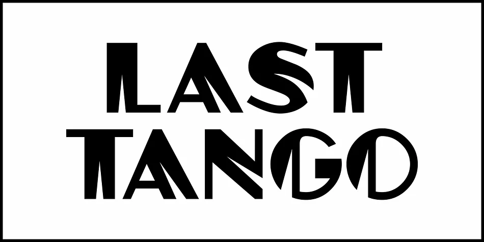 LAST TANGO JNL by Jeff Levine Fonts — Decorative Font — thumbnail 2