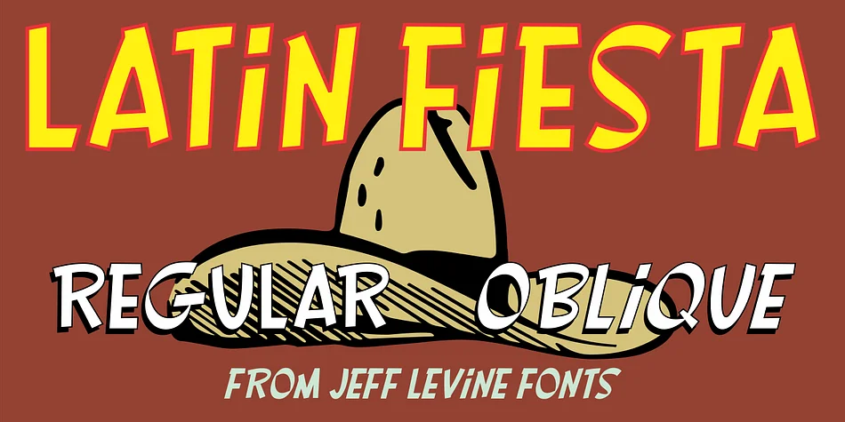 LATIN FIESTA JNL by Jeff Levine Fonts — Display Font