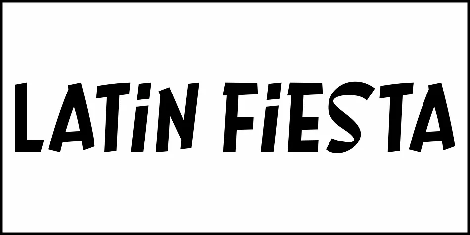 LATIN FIESTA JNL by Jeff Levine Fonts — Display Font — thumbnail 2