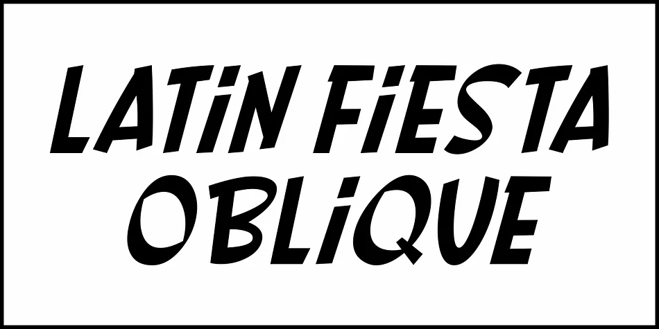 LATIN FIESTA JNL by Jeff Levine Fonts — Display Font — thumbnail 4