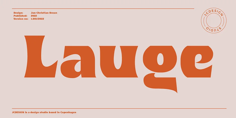 Lauge by JC Design Studio — Display Font