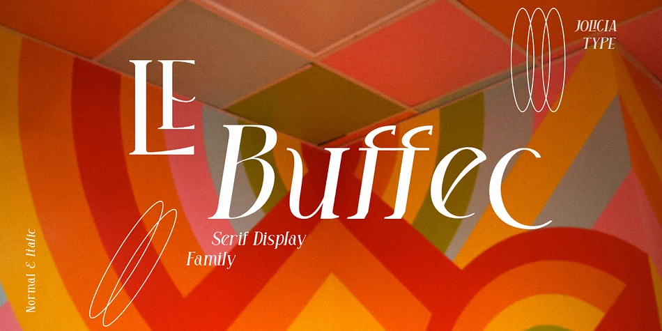 LE Buffec by Jolicia Type β Decorative Font