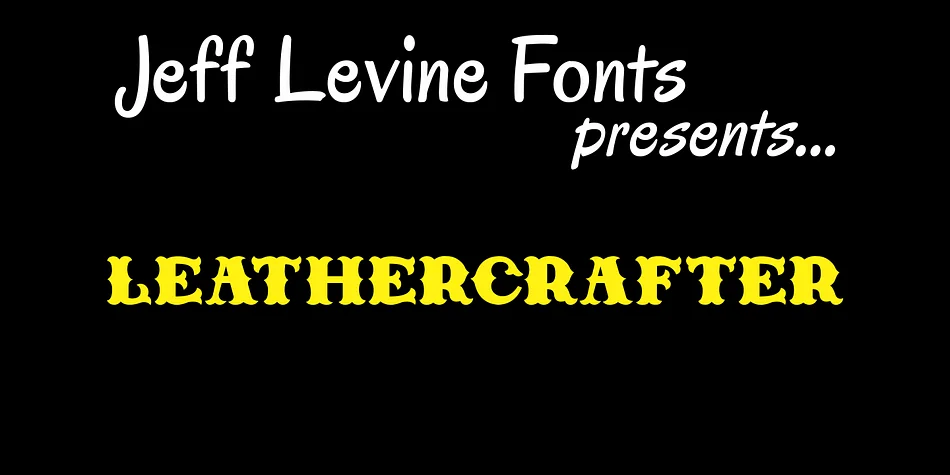 LEATHERCRAFTER JNL by Jeff Levine Fonts — Decorative Font