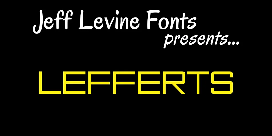 LEFFERTS JNL by Jeff Levine Fonts — Display Font