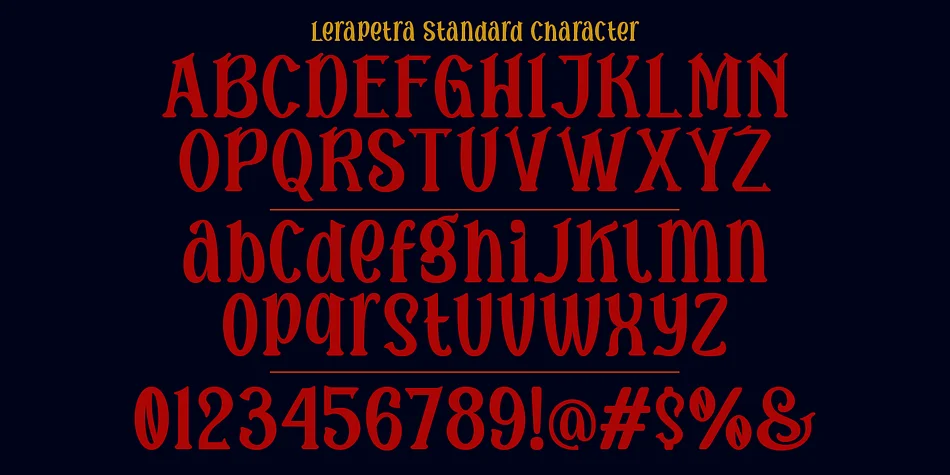 Lerapetra by TypeClassHeroes — Decorative Font — thumbnail 3