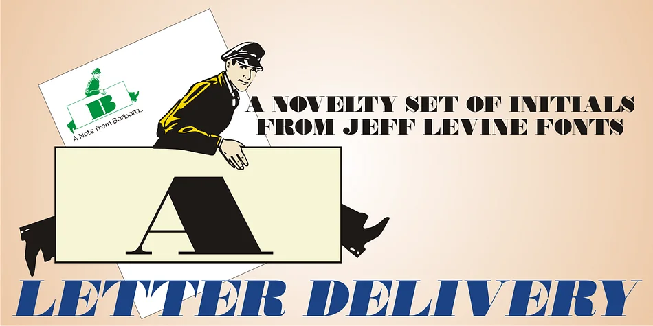 Letter Delivery JNL by Jeff Levine Fonts — Dingbats Font