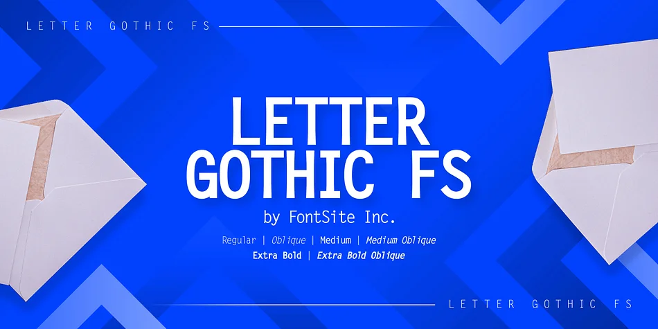 Letter Gothic FS by FontSite Inc. โ Decorative Font