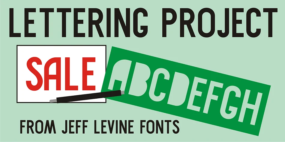 LETTERING PROJECT JNL by Jeff Levine Fonts — Display Font
