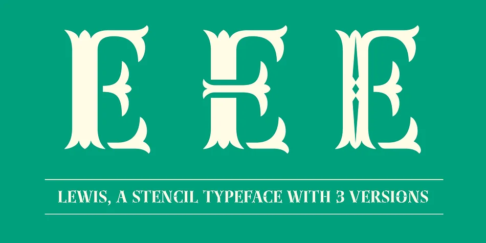 LEWIS by Thierry Fétiveau — Decorative Font