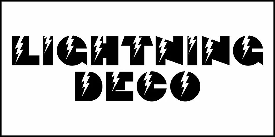 LIGHTNING DECO JNL by Jeff Levine Fonts — Display Font — thumbnail 2