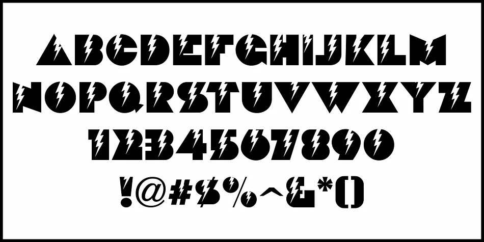 LIGHTNING DECO JNL by Jeff Levine Fonts — Display Font — thumbnail 3