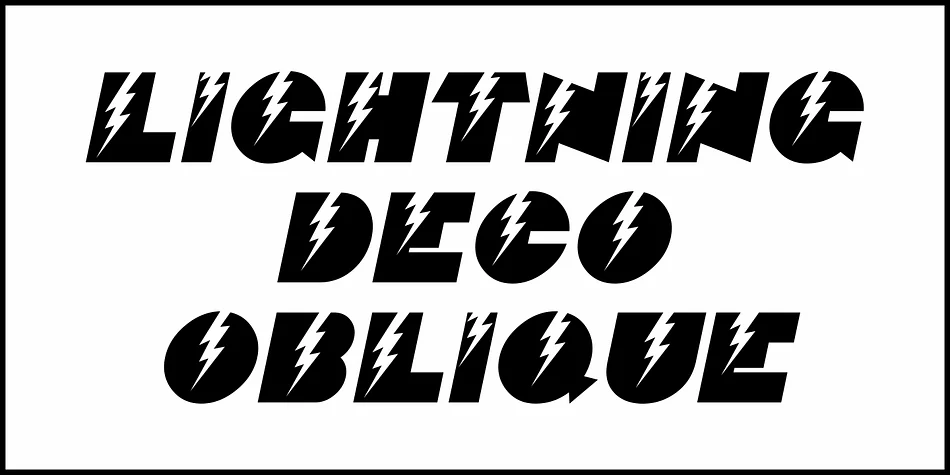 LIGHTNING DECO JNL by Jeff Levine Fonts — Display Font — thumbnail 4