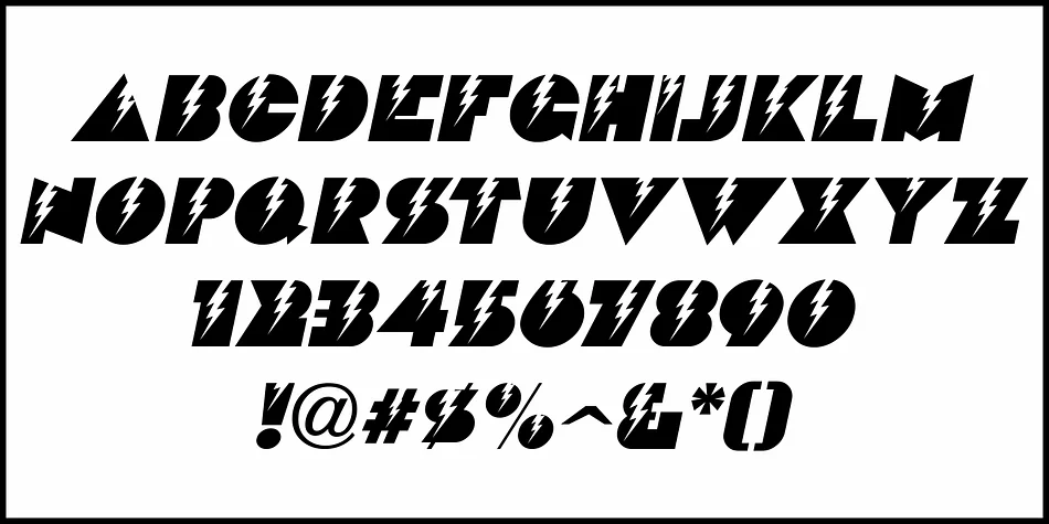 LIGHTNING DECO JNL by Jeff Levine Fonts — Display Font — thumbnail 5