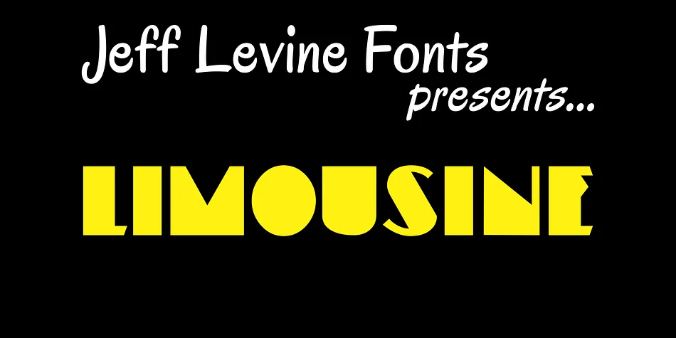 LIMOUSINE JNL by Jeff Levine Fonts — Display Font