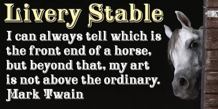 Livery Stable by FontMesa — Decorative Font
