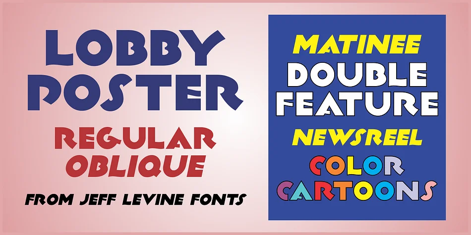 LOBBY POSTER JNL by Jeff Levine Fonts β Decorative Font