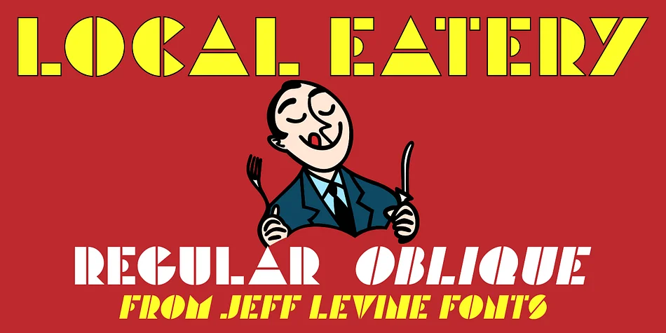 LOCAL EATERY JNL by Jeff Levine Fonts β Decorative Font
