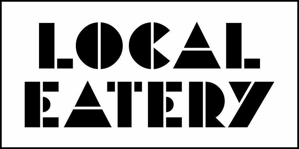 LOCAL EATERY JNL by Jeff Levine Fonts — Decorative Font — thumbnail 2