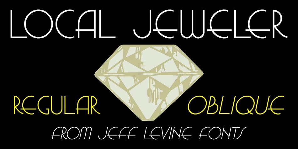 LOCAL JEWELER JNL by Jeff Levine Fonts β Decorative Font