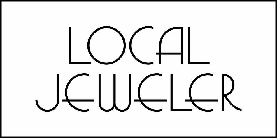 LOCAL JEWELER JNL by Jeff Levine Fonts — Decorative Font — thumbnail 2
