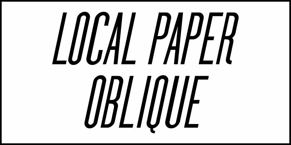 Local Paper JNL by Jeff Levine Fonts — Display Font — thumbnail 4