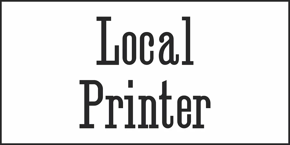 Local Printer JNL by Jeff Levine Fonts — Decorative Font — thumbnail 2
