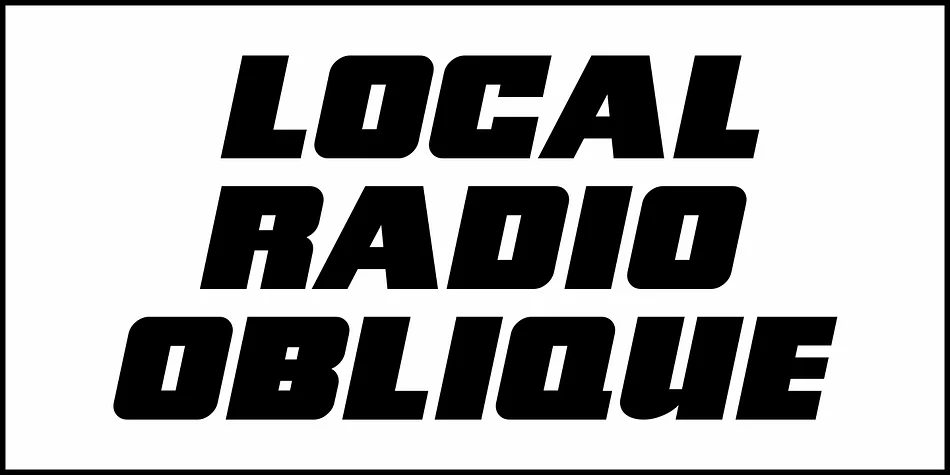 Local Radio JNL by Jeff Levine Fonts — Display Font — thumbnail 4