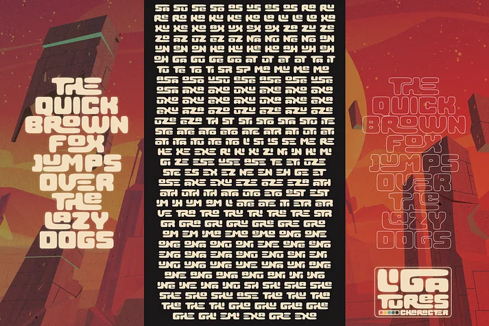 Locked Puzzle by Linecreative — Display Font — thumbnail 7