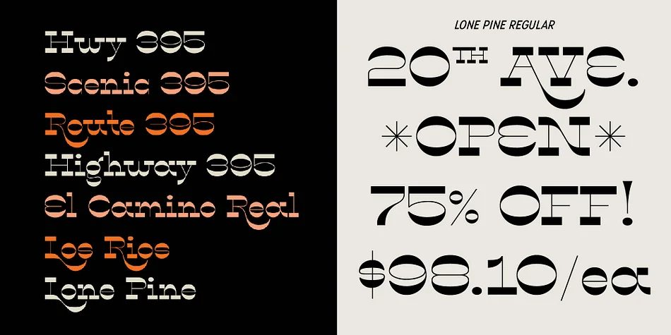 Lone Pine by Hoodzpah — Decorative Font — thumbnail 4