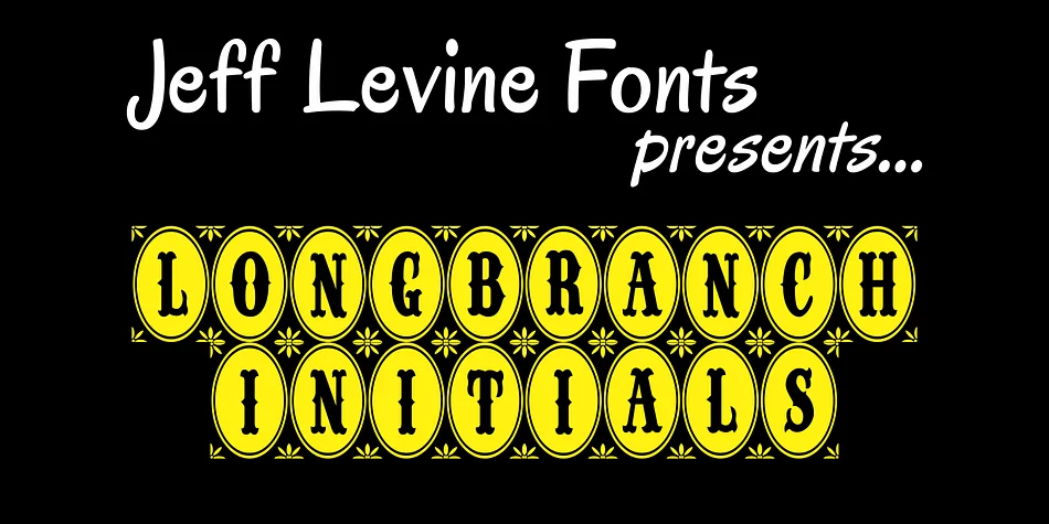 Longbranch Initials JNL by Jeff Levine Fonts — Dingbats Font