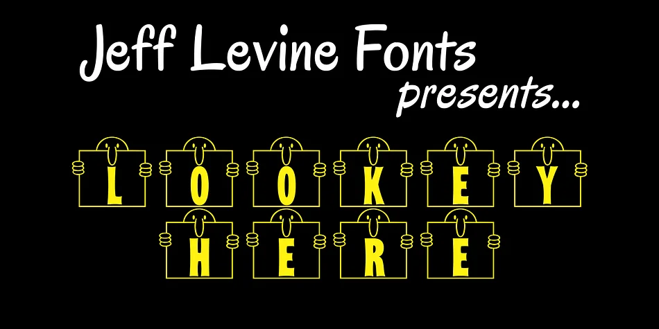 Lookey Here JNL by Jeff Levine Fonts — Dingbats Font