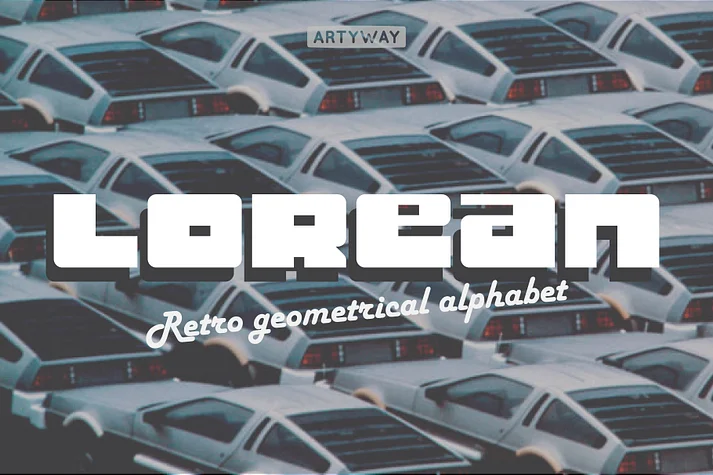 Lorean by Artyway — Display Font