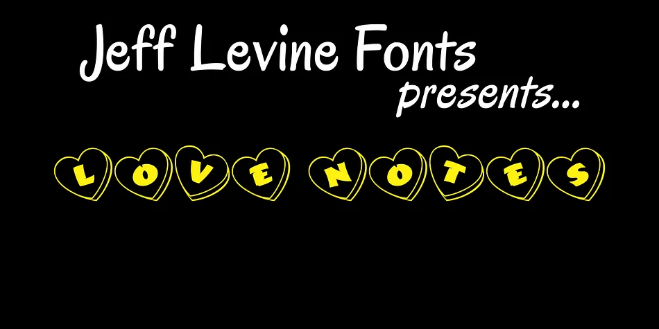 Love Notes JNL by Jeff Levine Fonts — Dingbats Font