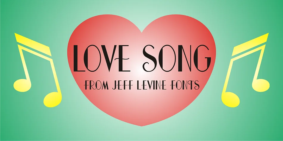 LOVE SONG JNL by Jeff Levine Fonts — Decorative Font