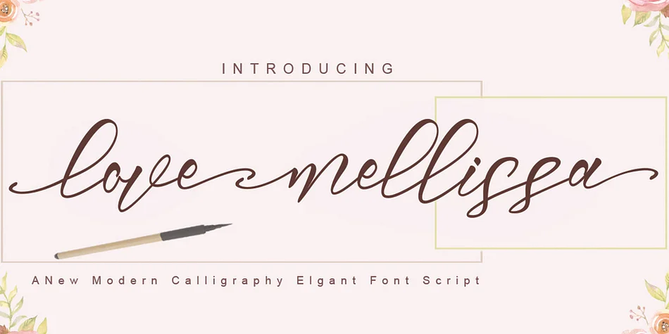 LoveMellissa by pollem.Co — Script Handwritten Font