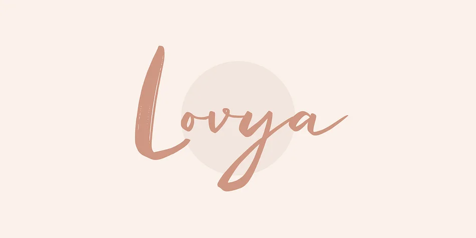 Lovya by Craft Supply Co. — Script Handwritten Font