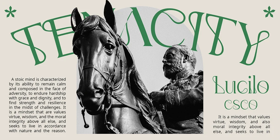 Lucilo by Craft Supply Co. — Decorative Font — thumbnail 2