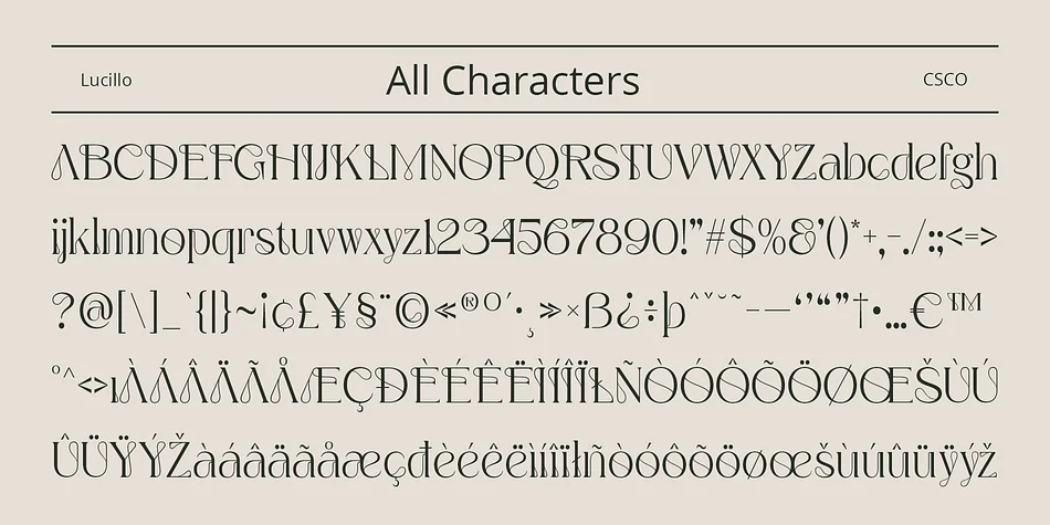 Lucilo by Craft Supply Co. — Decorative Font — thumbnail 6