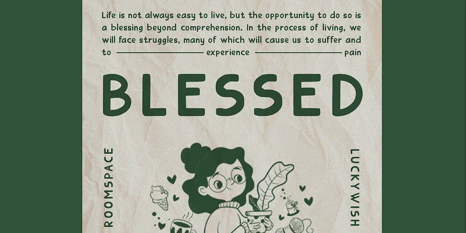 Luckywish by roomspace — Display Font — thumbnail 8