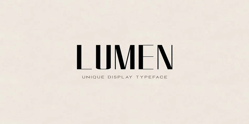 LUMEN by Fontastica — Decorative Font
