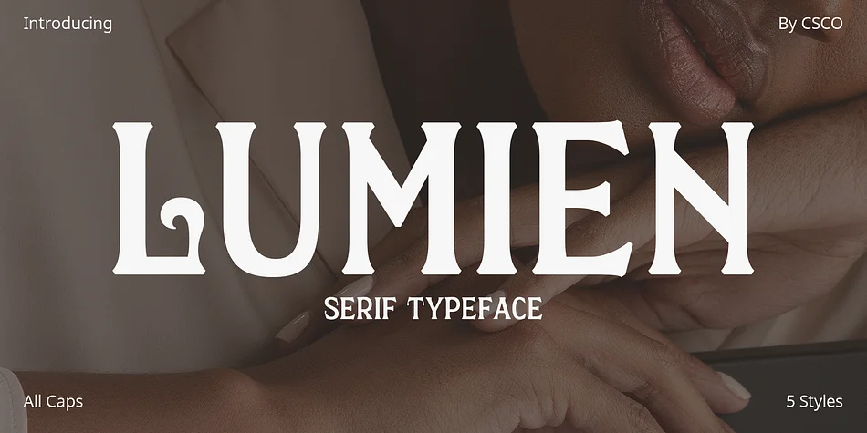 Lumien by Craft Supply Co. — Decorative Font