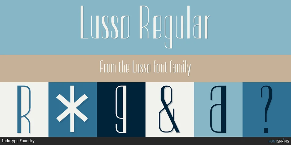 Lusso by Indotype Foundry — Display Font — thumbnail 3
