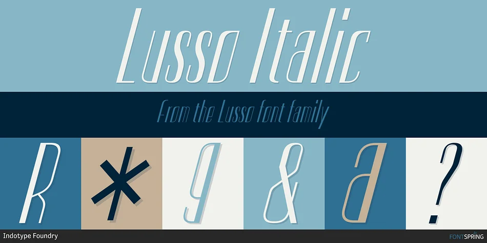 Lusso by Indotype Foundry — Display Font — thumbnail 4