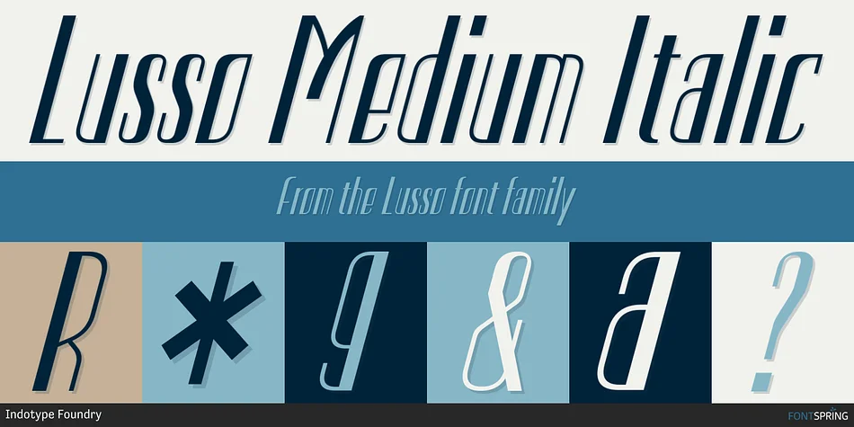 Lusso by Indotype Foundry — Display Font — thumbnail 6