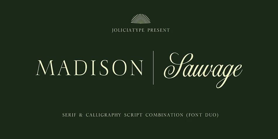 Madison Sauvage by Jolicia Type — Display Font