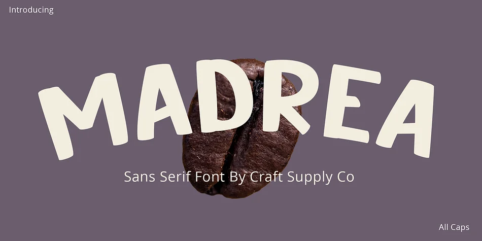 Madrea by Craft Supply Co. — Display Font