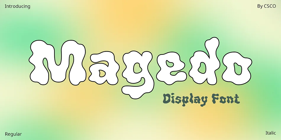 Magedo by Craft Supply Co. — Display Font