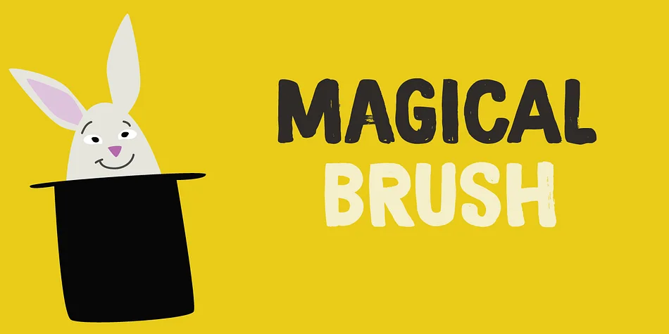 MAGICAL BRUSH by Hanoded — Display Font