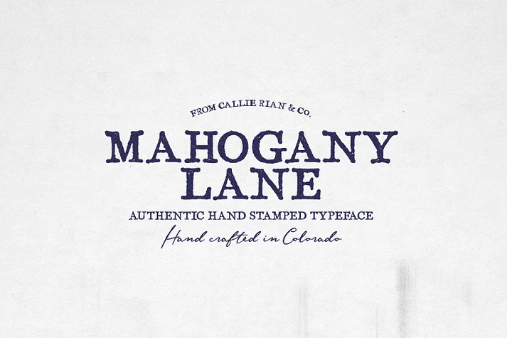 Mahogany Lane by MakeMediaCo. β Decorative Font