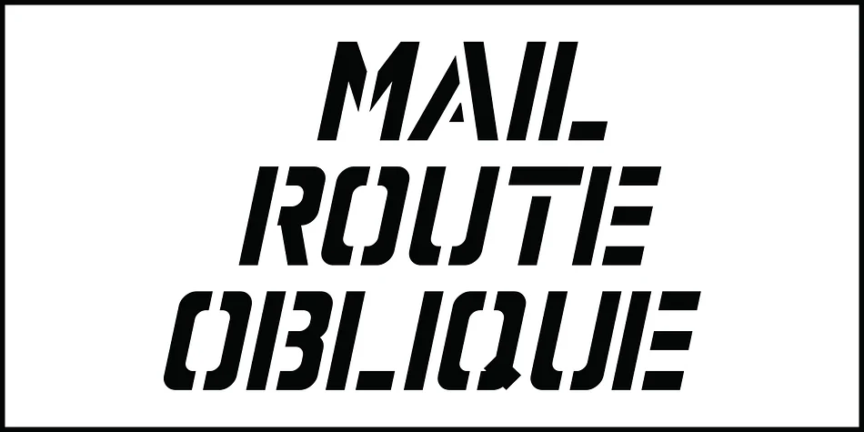 MAIL ROUTE JNL by Jeff Levine Fonts — Display Font — thumbnail 4